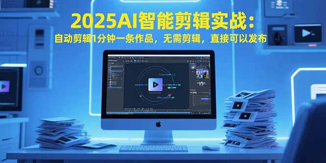 2025AI智能剪辑实战：自动剪辑1分钟一条作品，无需剪辑，直接可以发布-HXPP