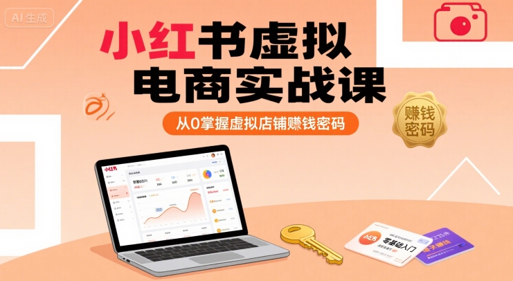 小红书虚拟电商实战课，从0掌握虚拟店铺賺钱密码(更新)-HXPP