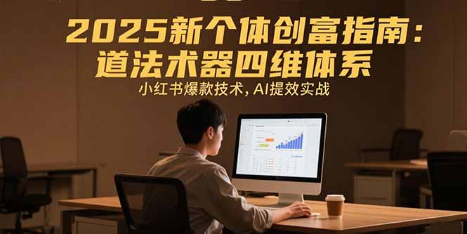 2025新个体创富指南：道法术器四维体系，小红书爆款技术，AI提效实战-HXPP