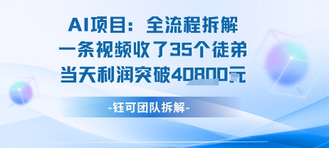 AI收徒变现闭环：一条视频收35人，日入1k+(附完整SOP)-HXPP