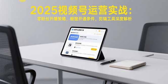2025视频号运营实战：零粉丝开播策略，橱窗开通条件，剪辑工具深度解析-HXPP