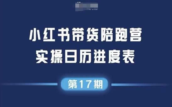 小红书第17期带货陪跑营，不囤货，无不直播，无不投流，通过选品+笔记内容+测品+笔记铺量+矩阵运营打爆款-HXPP
