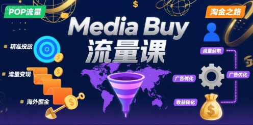 Media Buy之POP流量课，带你开启海外Media Buy淘金之路-HXPP