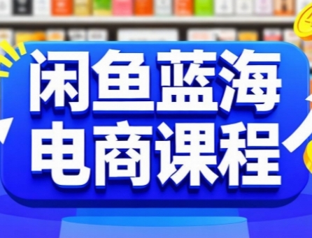 闲鱼蓝海电商课程，手把手助你快速上手，轻松实现闲鱼稳定盈利-HXPP