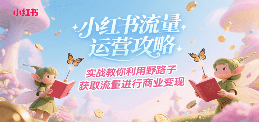 小红书流量运营攻略，实战教你利用野路子获取流量进行商业变现-HXPP