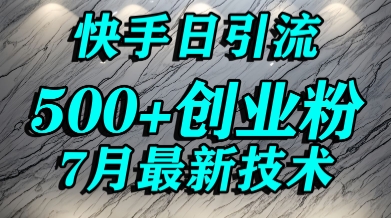 创业粉怎么打？快手精准引流创业粉，宝妈群体日进500+精准流量-HXPP