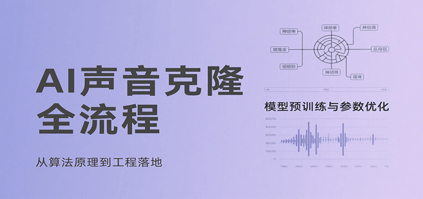 AI声音克隆全流程，基础概念到实战应用，3秒极速声音复刻、模型预训练、云端部署等-HXPP