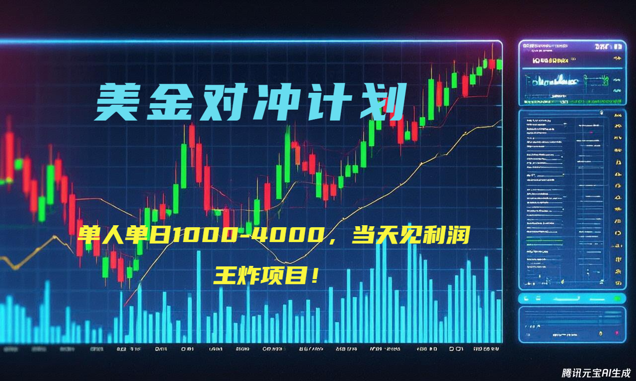2025年最暴力项目“美金先登计划”最新最强对冲战法，每日实际收益1K-4K-HXPP