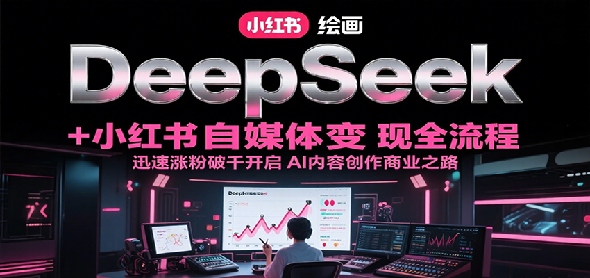 DeepSeek绘画+小红书自媒体变现全流程，迅速涨粉破千开启AI内容创作商业之路-HXPP