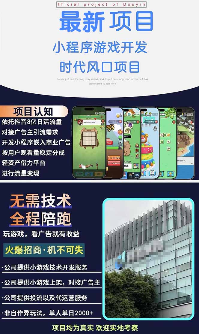 图片[1]-2025最热抖音项目 Ai时代风口项目小程序游戏开发 实测单个游戏日收入1800+-HXPP