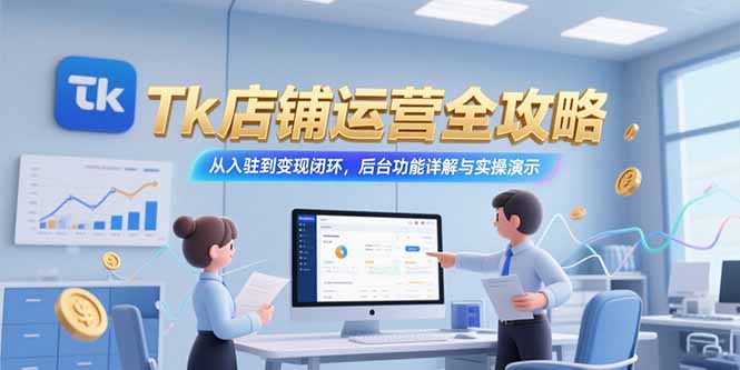 Tk店铺运营全攻略，从入驻到变现闭环，后台功能详解与实操演示-HXPP
