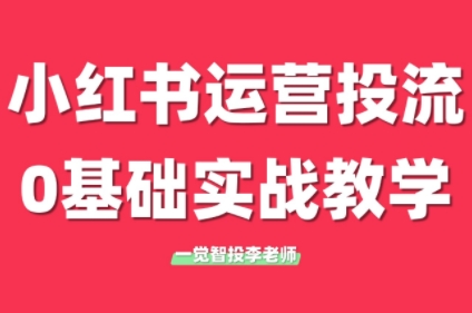李老师·小红书运营投流，0基础实战教学(更新)-HXPP
