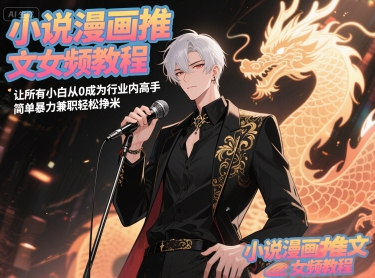 小说漫画推文女频教程，让所有小白从0成为行业内高手，简单暴力兼职轻松挣米-HXPP