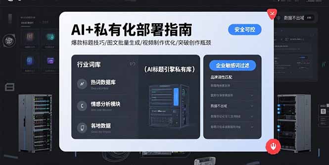 AI+私有化部署指南 爆款标题技巧/图文批量生成/视频制作优化/突破创作瓶颈-HXPP