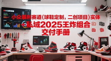 小众暴利赛道(球鞋定制，二创项目)实体+私域2025王炸组合  交付手册-HXPP