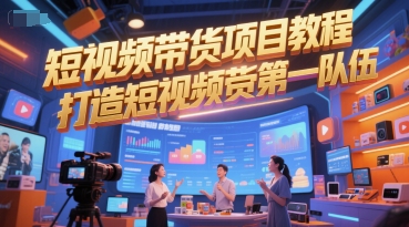 短视频带货项目教程，打造短视频带货第一队伍-HXPP