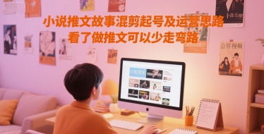 小说推文故事混剪起号及运营思路，看了做推文可以少走弯路-HXPP