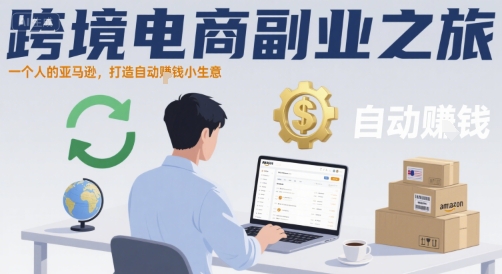跨境电商副业之旅，一个人的亚马逊，打造自动賺钱小生意-HXPP