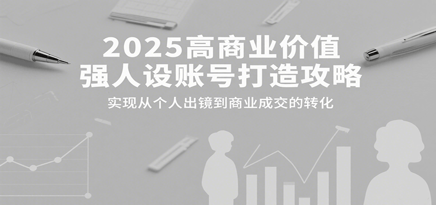2025高商业价值强人设账号打造攻略，实现从个人出镜到商业成交的转化-HXPP
