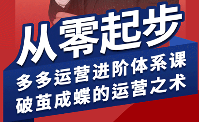 海神·拼多多运营进阶系统课(更新8月)-HXPP