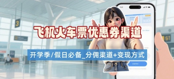 学生党必看！机票火车票优惠券申请渠道 + 项目打法，开学季节日速存-HXPP