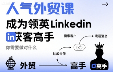 人气外贸课-成为领英Linkedin获客高手，你需要做对什么-HXPP