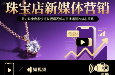 珠宝店新媒体营销，助力珠宝商家快速掌握短视频与直播运营的核心策略-HXPP