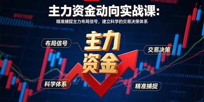 主力资金动向实战课-8月：精准捕捉主力布局信号，建立科学的交易决策体系-HXPP