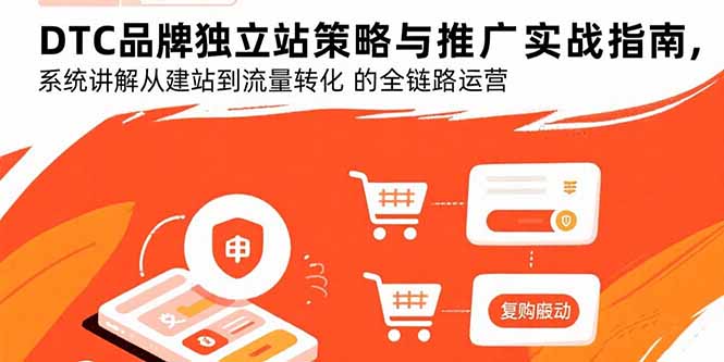 DTC品牌独立站策略与推广实战指南，系统讲解从建站到流量转化的全链路运营-HXPP