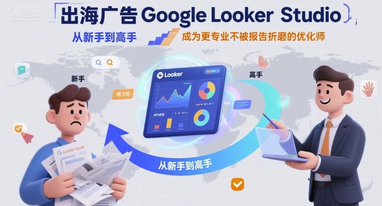 出海广告Google Looker Studio从新手到高手，成为更专业不被报告折磨的优化师-HXPP