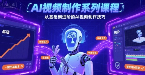 AI视频制作系列课程，从基础到进阶的AI视频制作技巧全涵盖-HXPP