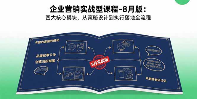 企业营销实战型课程-8月版：四大核心模块，从策略设计到执行落地全流程-HXPP