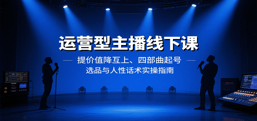 运营型主播线下课：提价值降互上、四部曲起号、选品与人性话术实操指南-HXPP