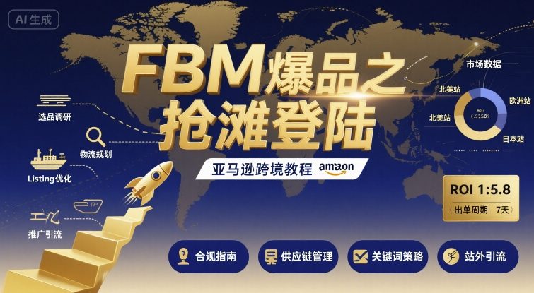 FBM爆品之抢滩登陆-亚马逊跨境教程-HXPP