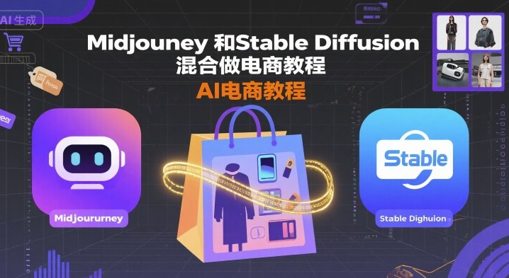 Midjourney和Stable Diffusion混合做电商教程-ai电商教程-HXPP